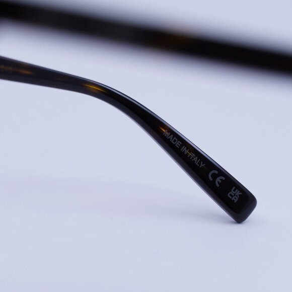 Saint Laurent SL458/F 002 Eyeglasses Dark Havana 55mm Rectangle Frame - Picture 8 of 11